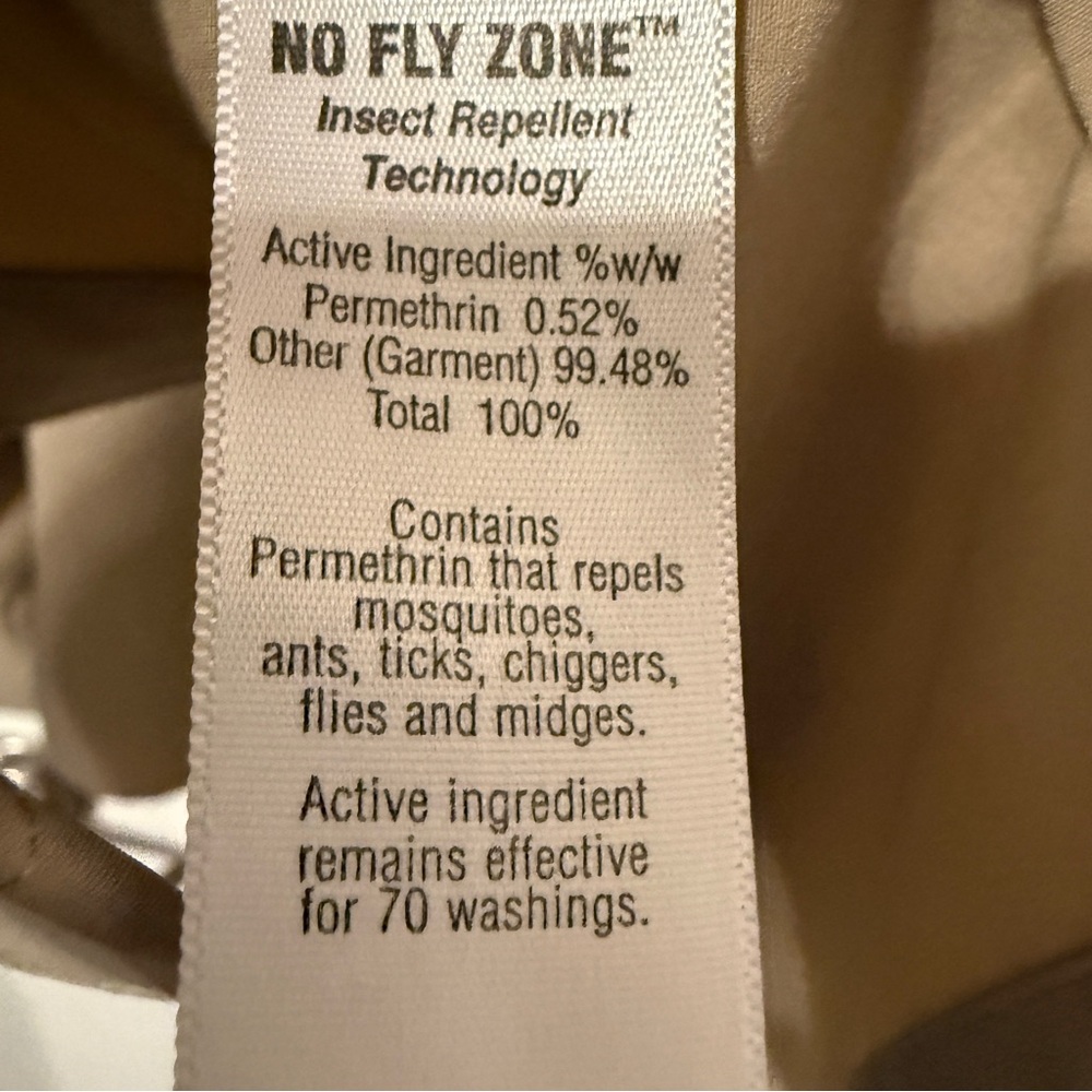 PTP 22.5” No-Fly-Zone Hiking Shirt XXL Khaki/Tan 🤎Insect Repellent Adventure - Picture 3 of 16